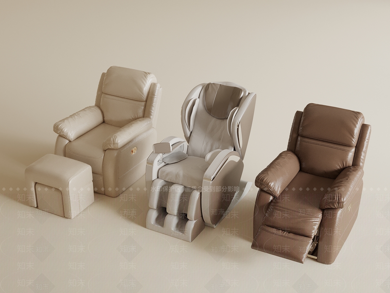 现代按摩椅SU模型下载【ID:1192418602】