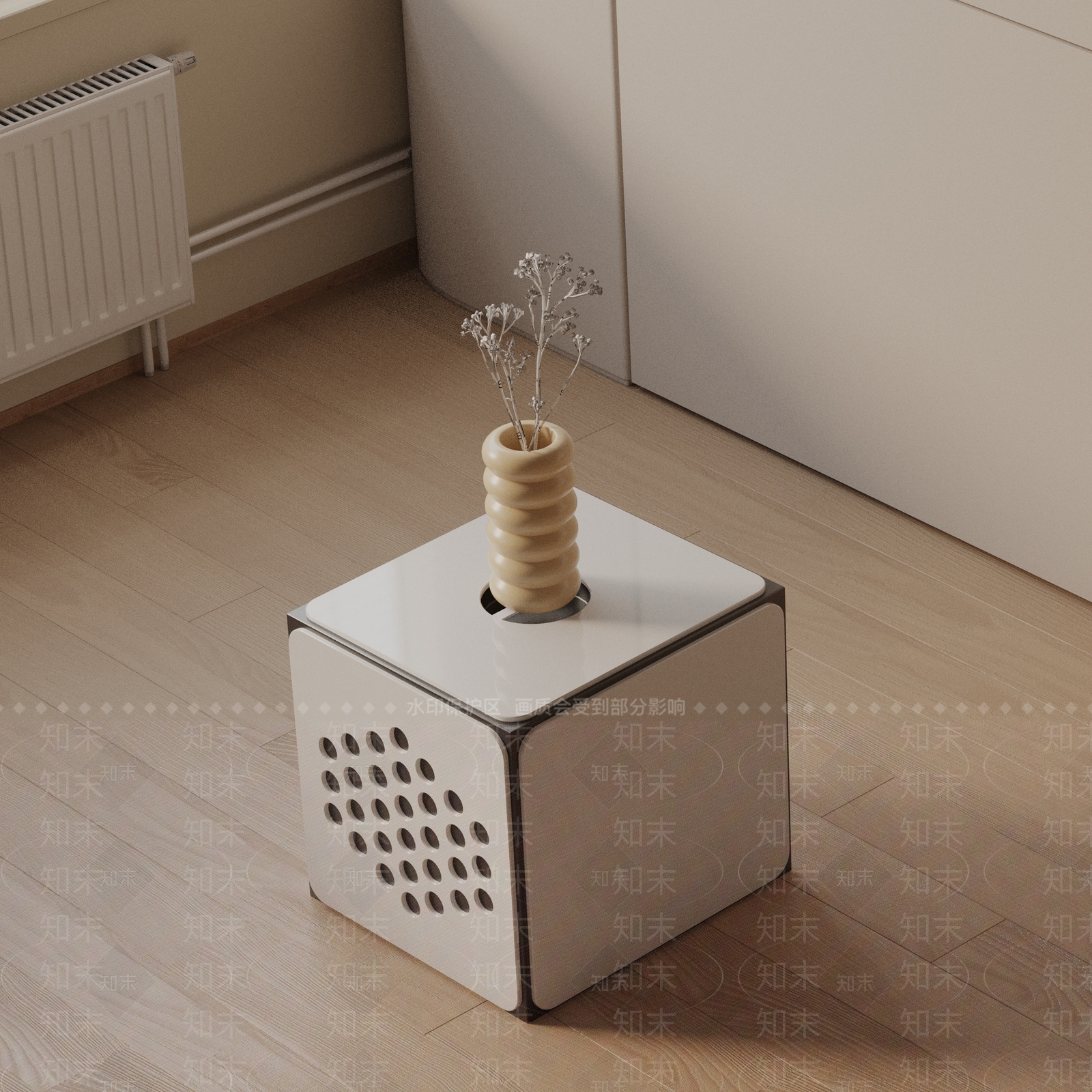 现代床头柜3D模型下载【ID:1192412033】