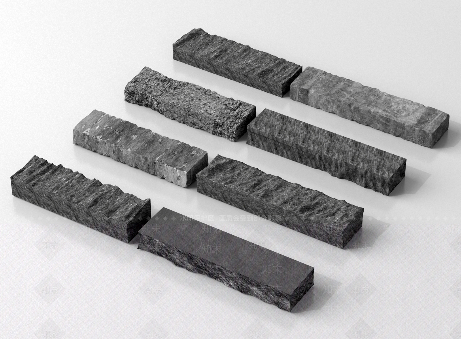 新中式石头3D模型下载【ID:1192419277】