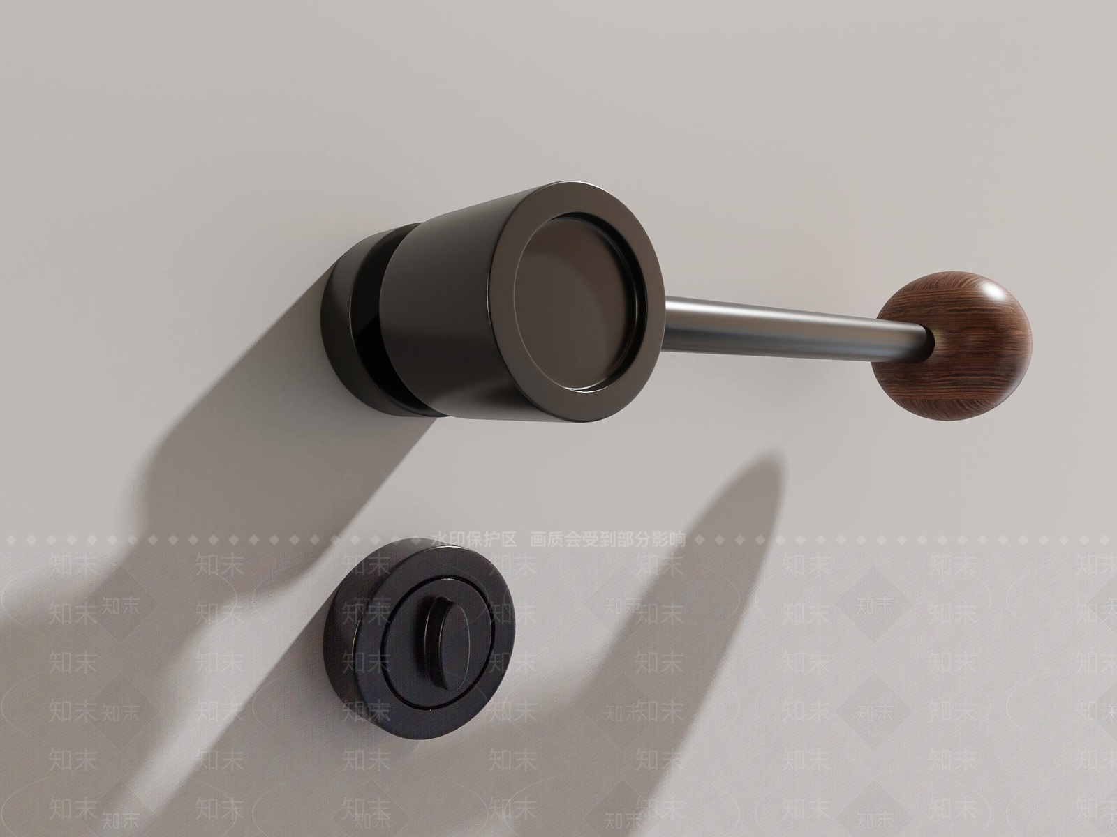 复古门把手SU模型下载【ID:1192422605】