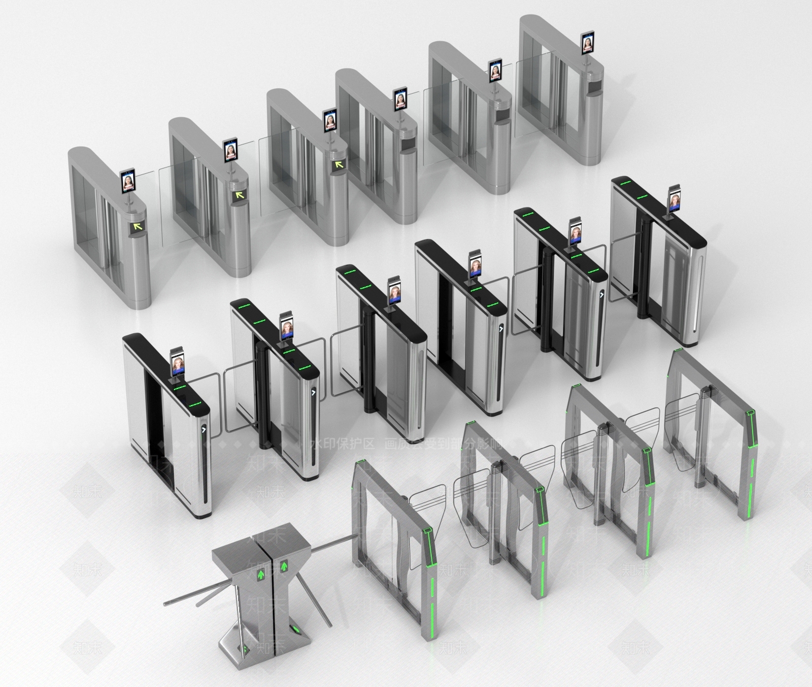 门禁SU模型下载【ID:1192423089】