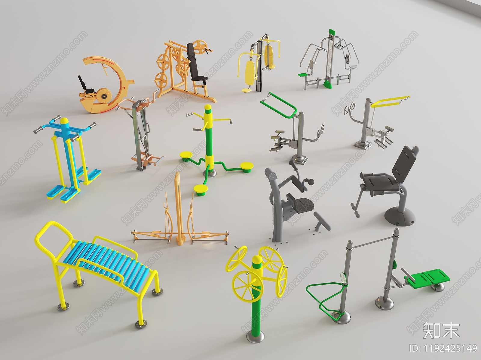 公用器材3D模型下载【ID:1192425149】