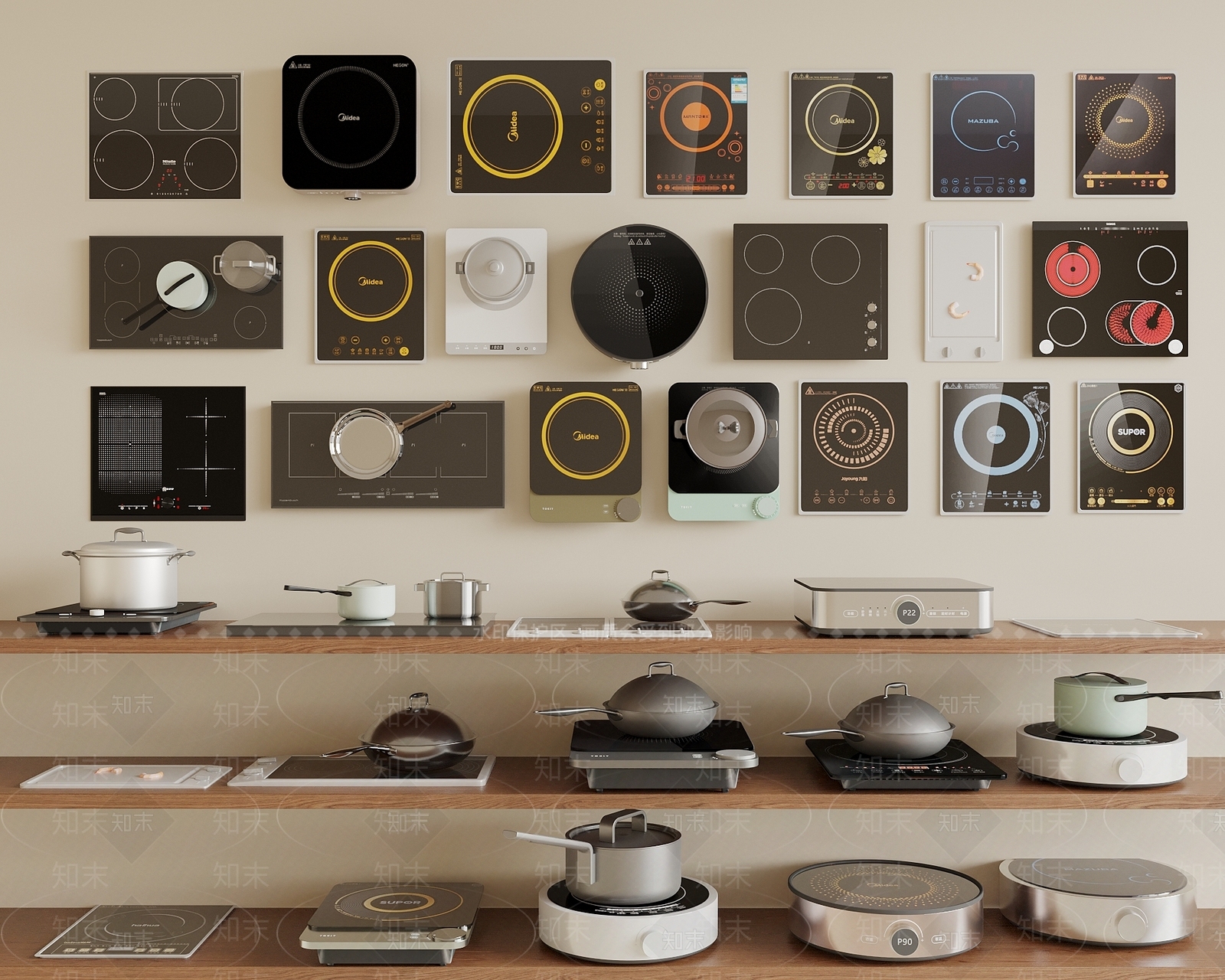 电磁炉SU模型下载【ID:1192426198】