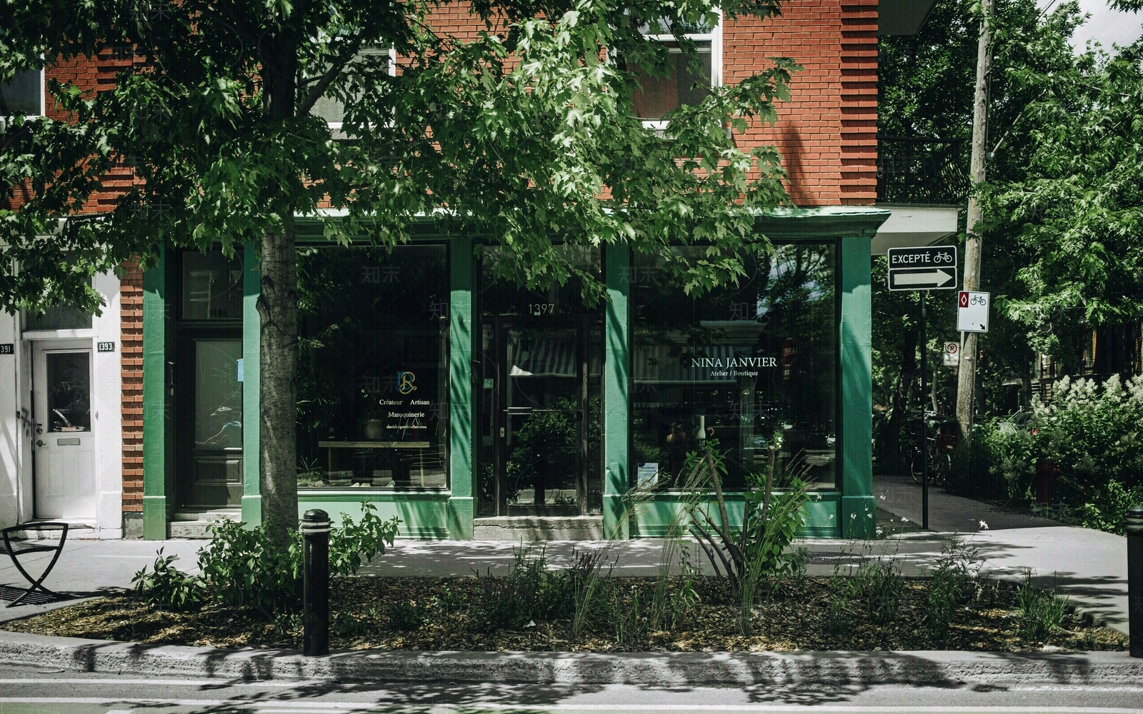 现代复古街道外景贴图下载【ID:1192432497】