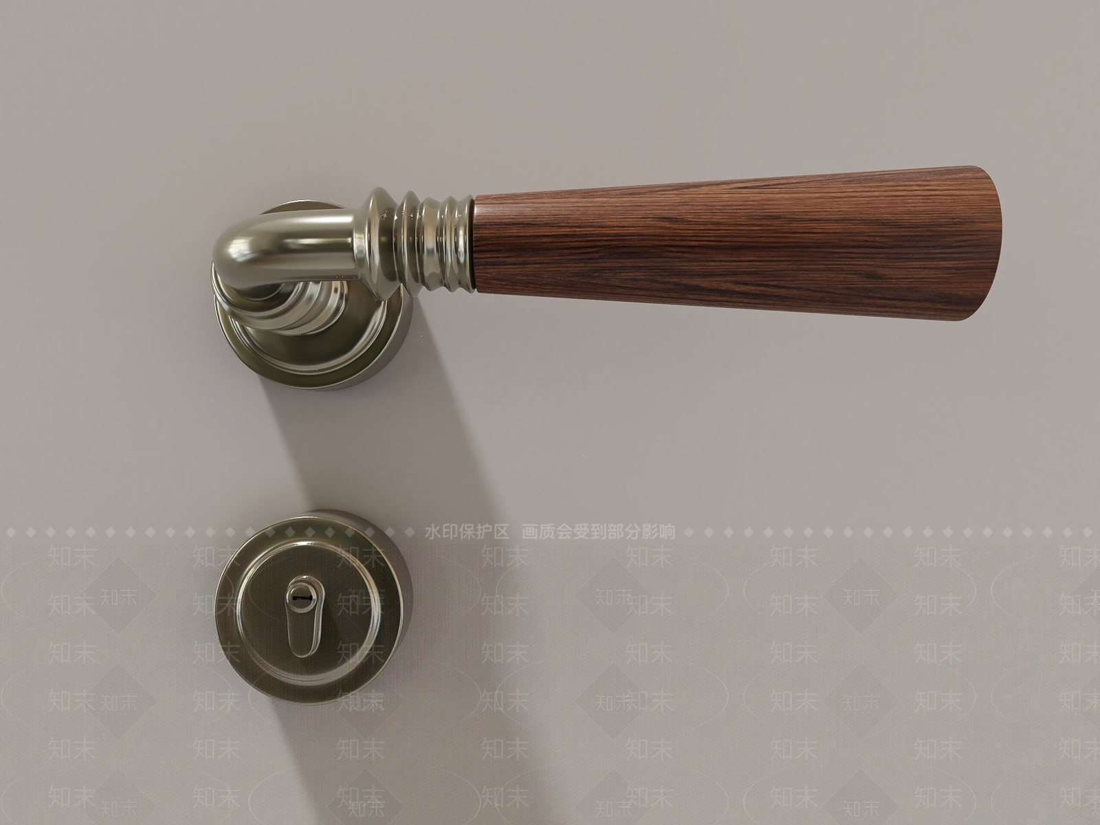 复古门把手SU模型下载【ID:1192438300】