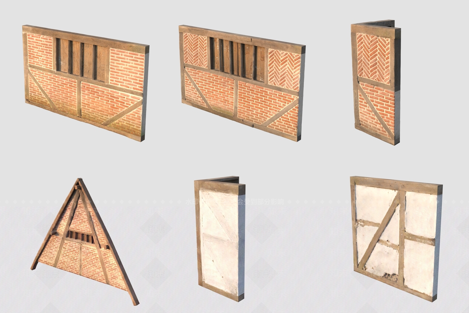 中式单开门3D模型下载【ID:1192437910】
