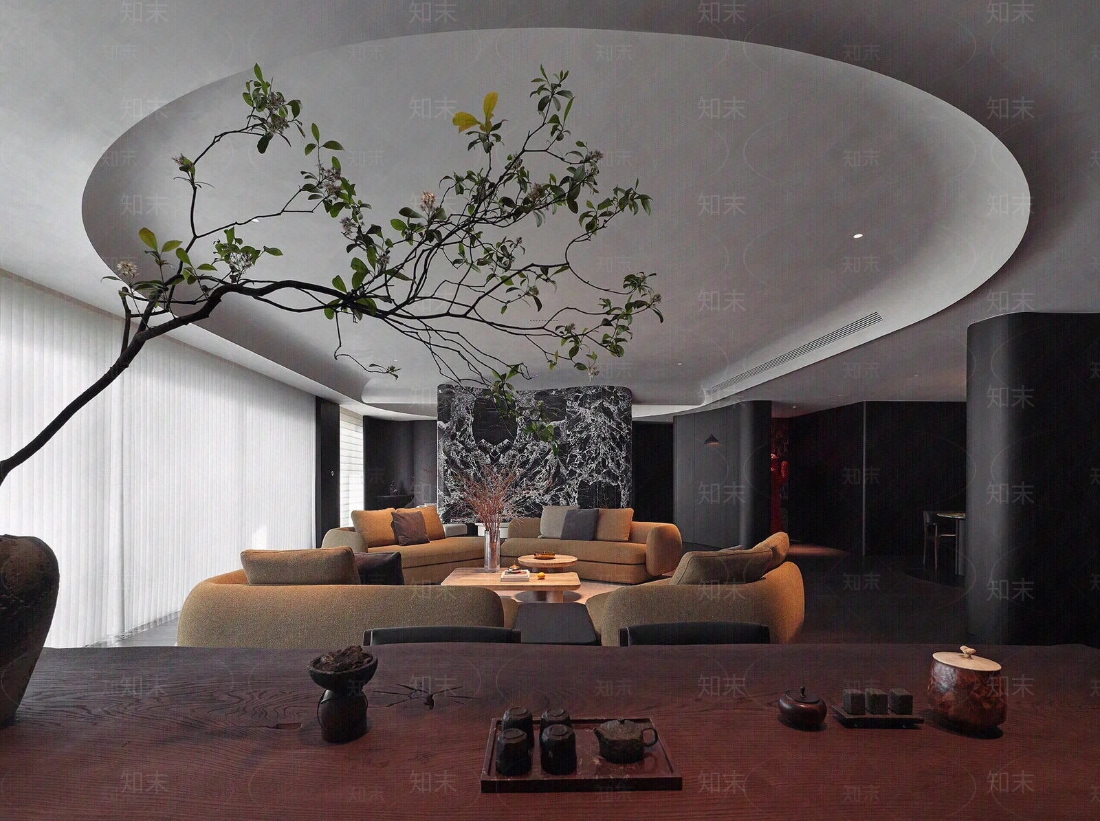 现代轻奢客厅贴图下载【ID:1192438968】