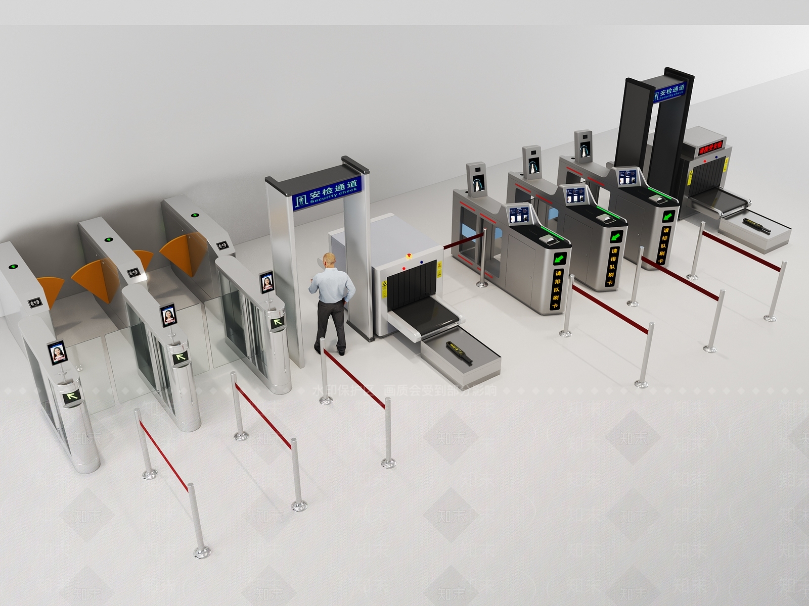 门禁SU模型下载【ID:1192439776】