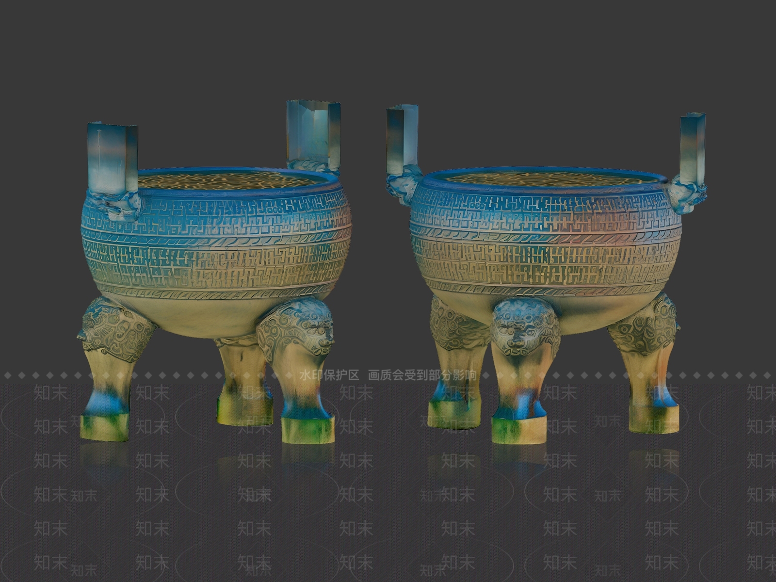 落地摆件SU模型精品下载_SketchUp模型_知末网