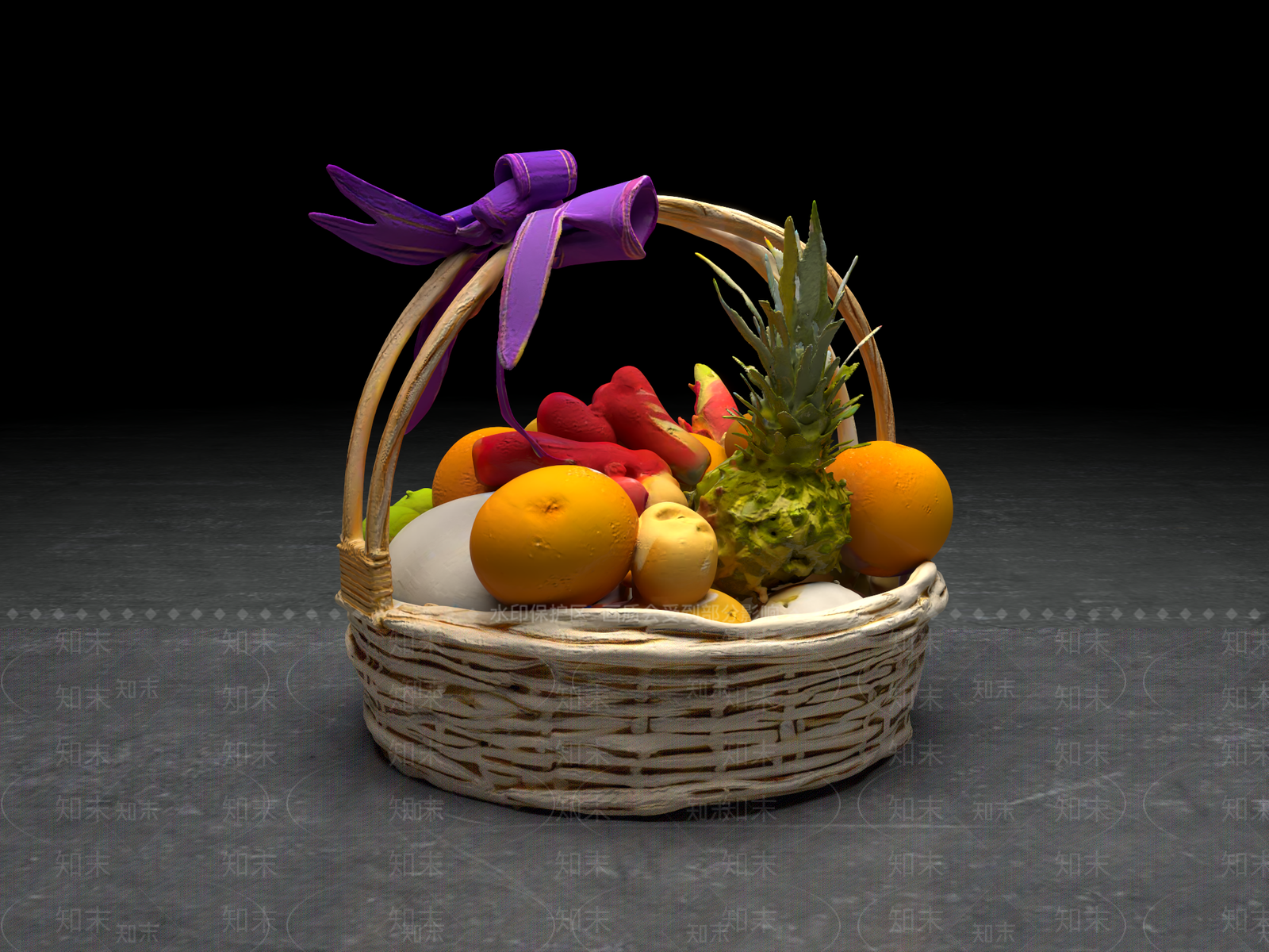 酒水食物3D模型下载【ID:1192444708】