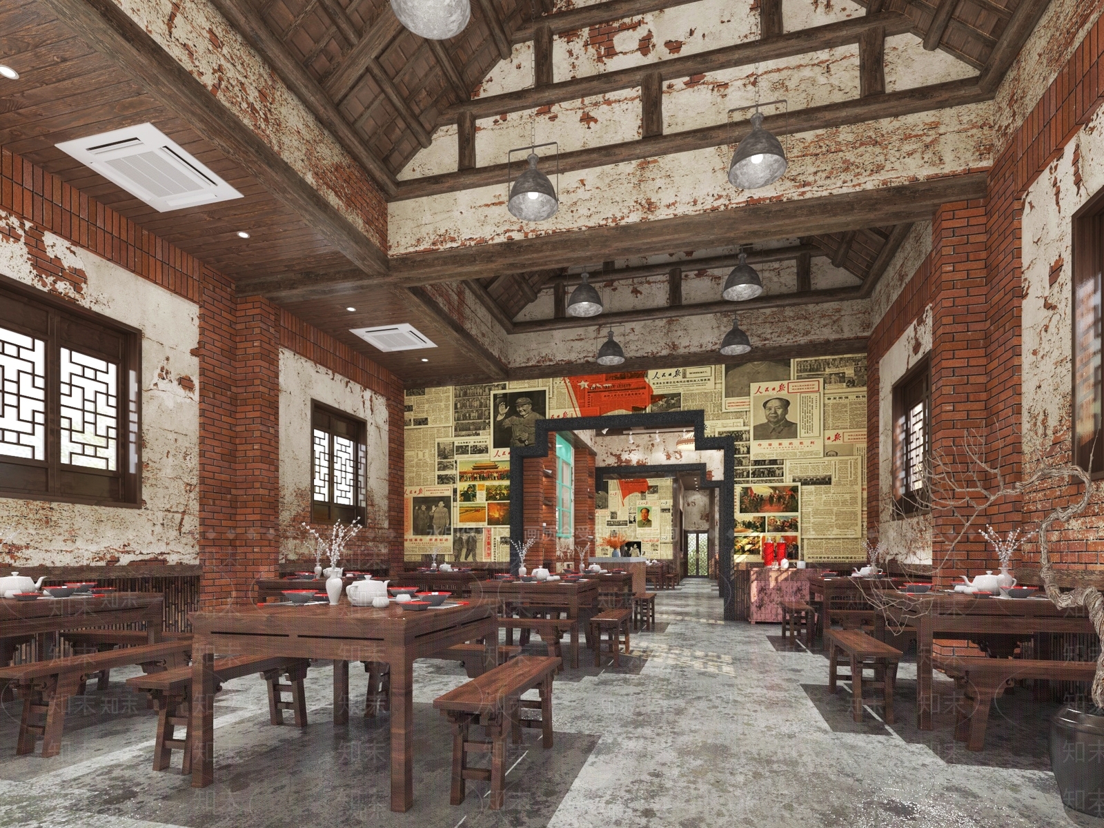 复古工业酒馆3D模型下载【ID:1192446635】