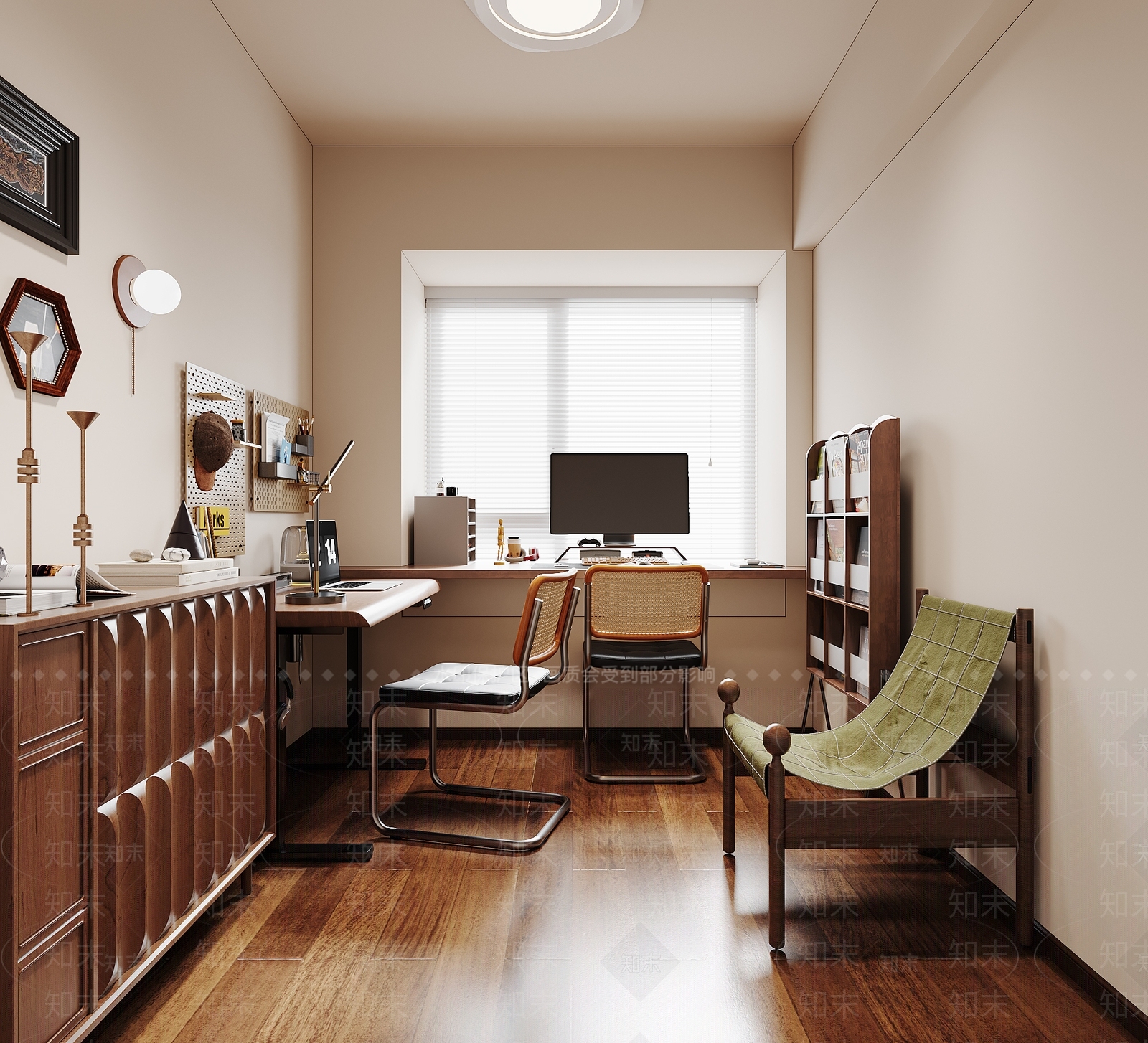 侘寂书房3D模型下载【ID:1192448571】