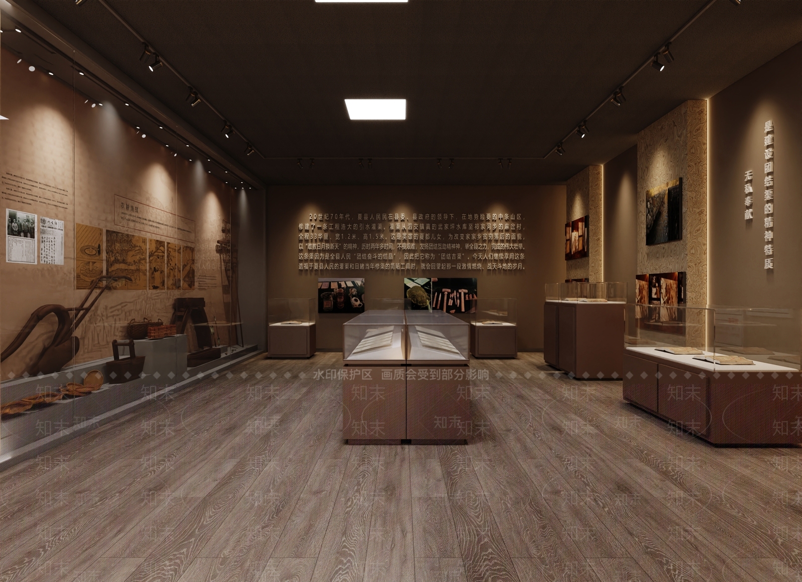 现代党建展厅3D模型下载【ID:1215113774】