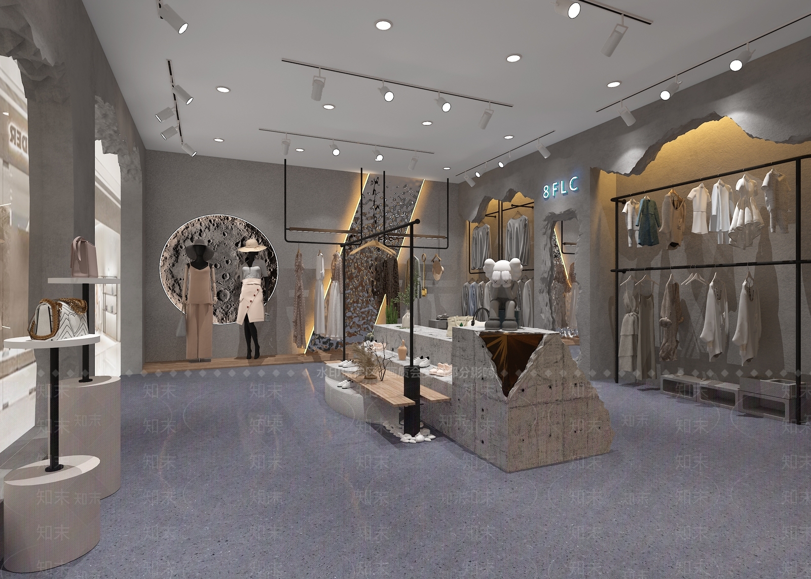 工业服装店3D模型下载【ID:1192452334】