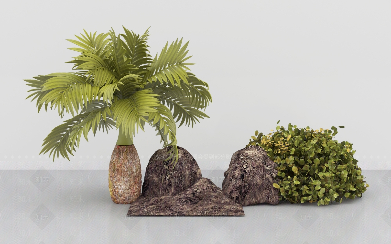 植物堆3D模型下载【ID:1192455630】