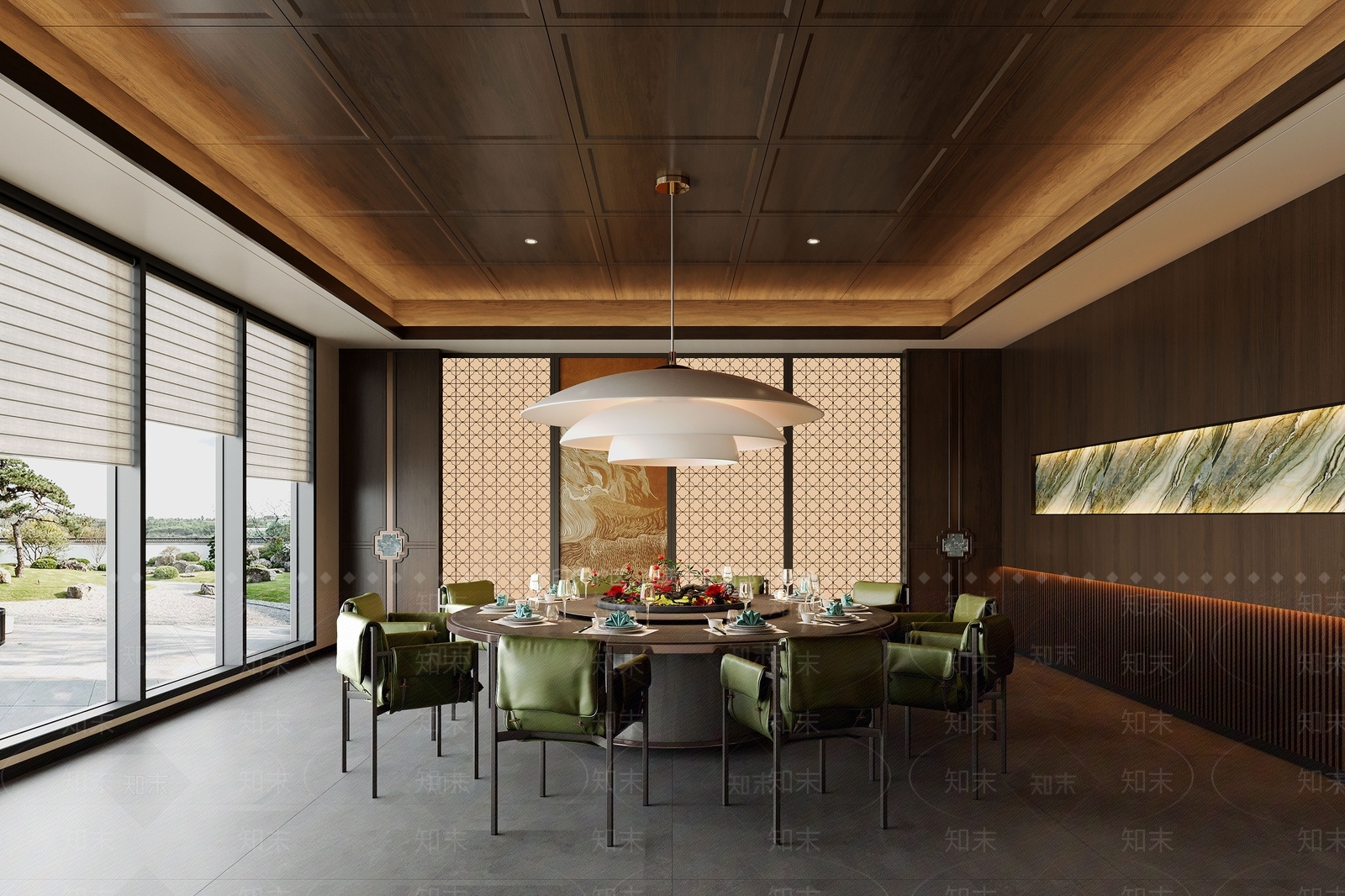 新中式包厢3D模型下载【ID:1192464533】