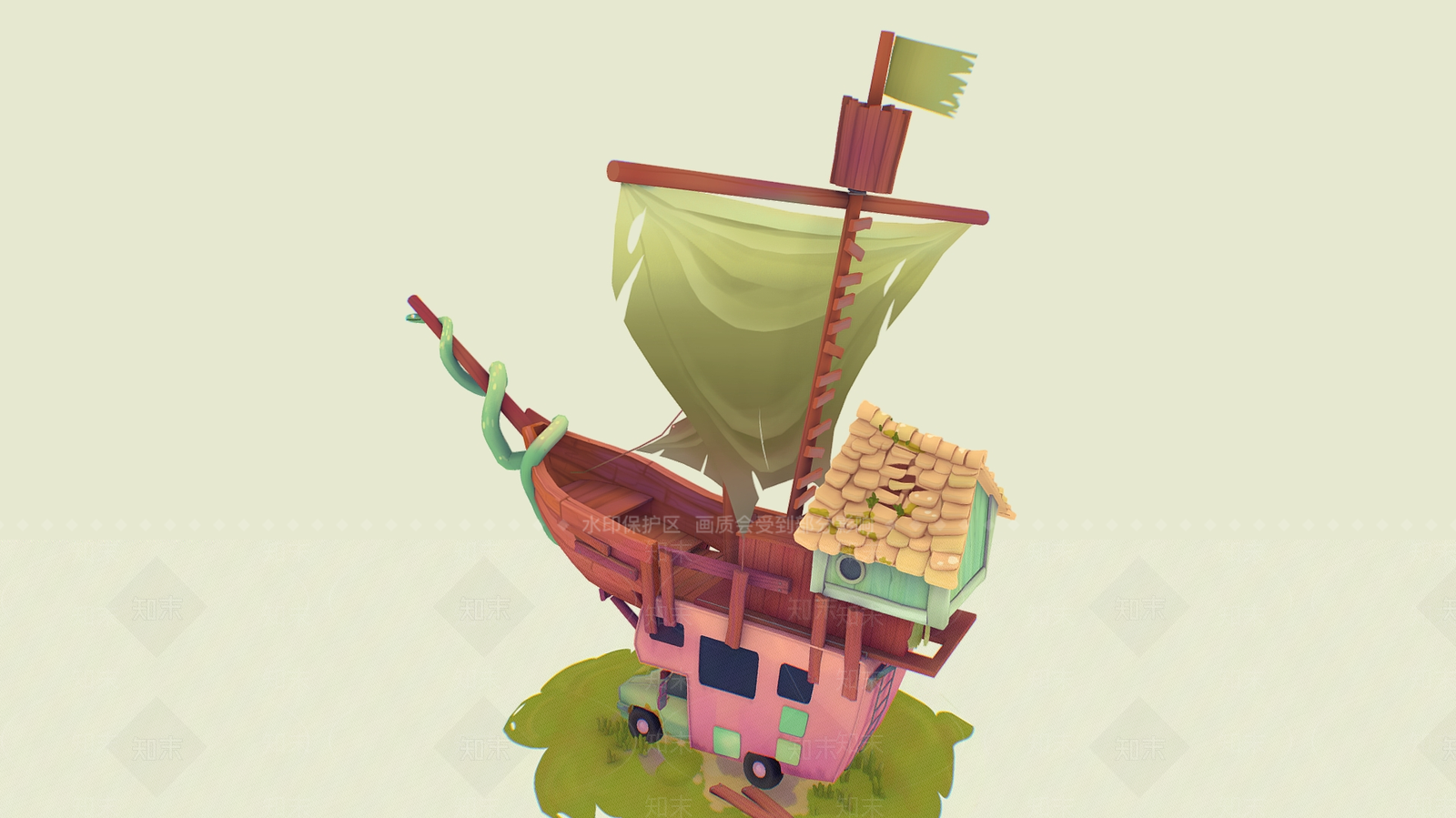 船3D模型下载【ID:1192469496】