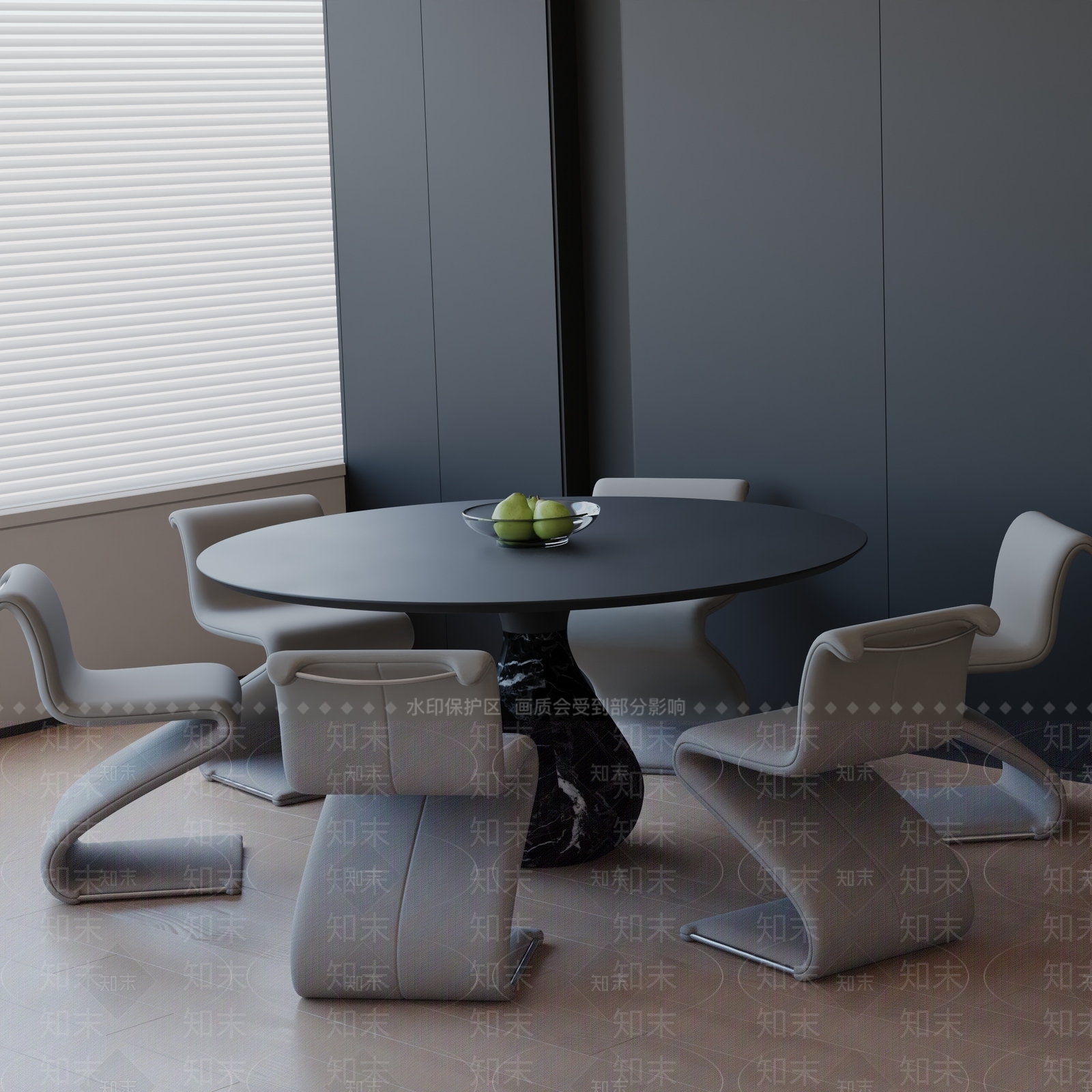 现代餐桌3D模型下载【ID:1192470375】