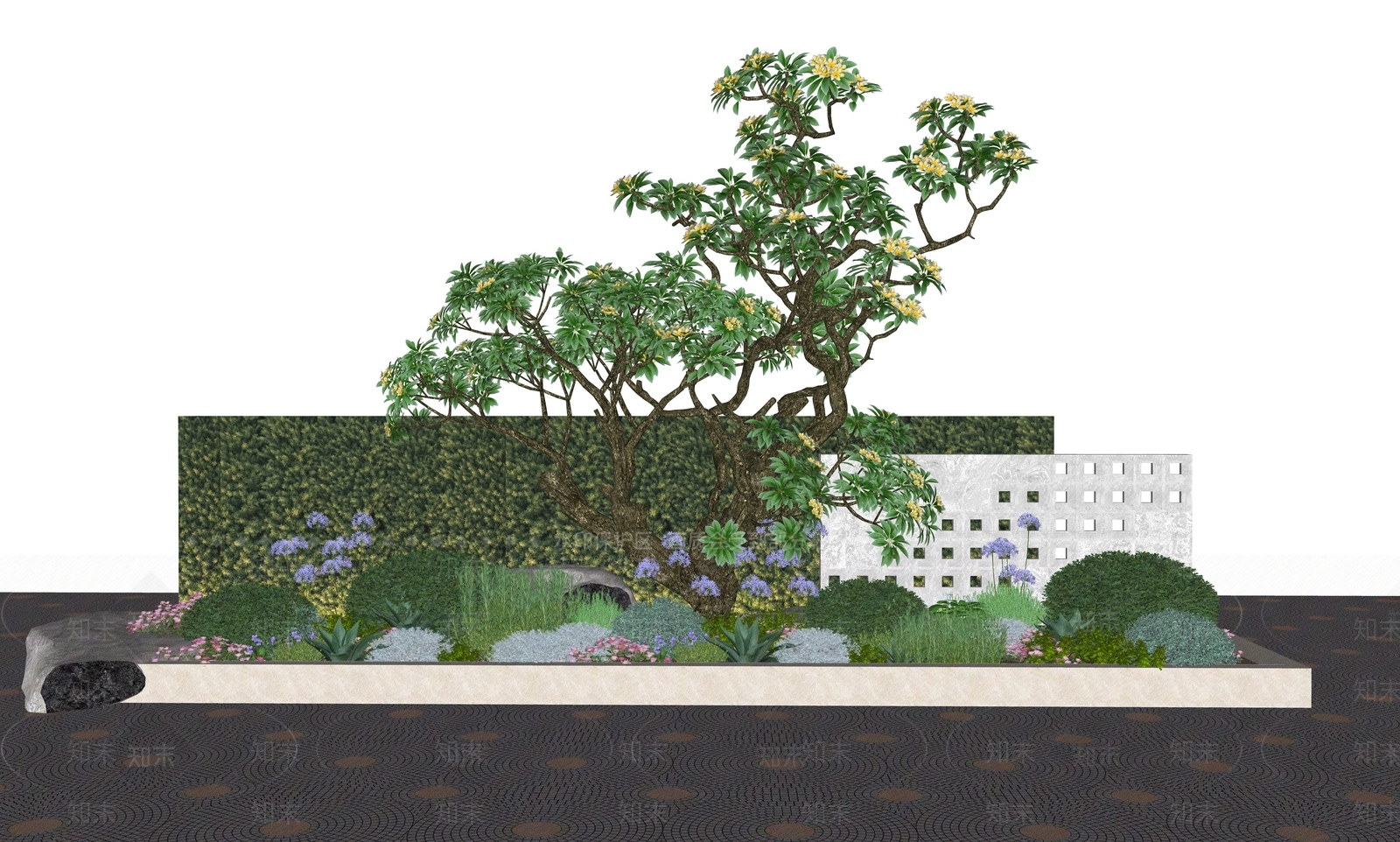 花草SU模型下载【ID:1192477817】