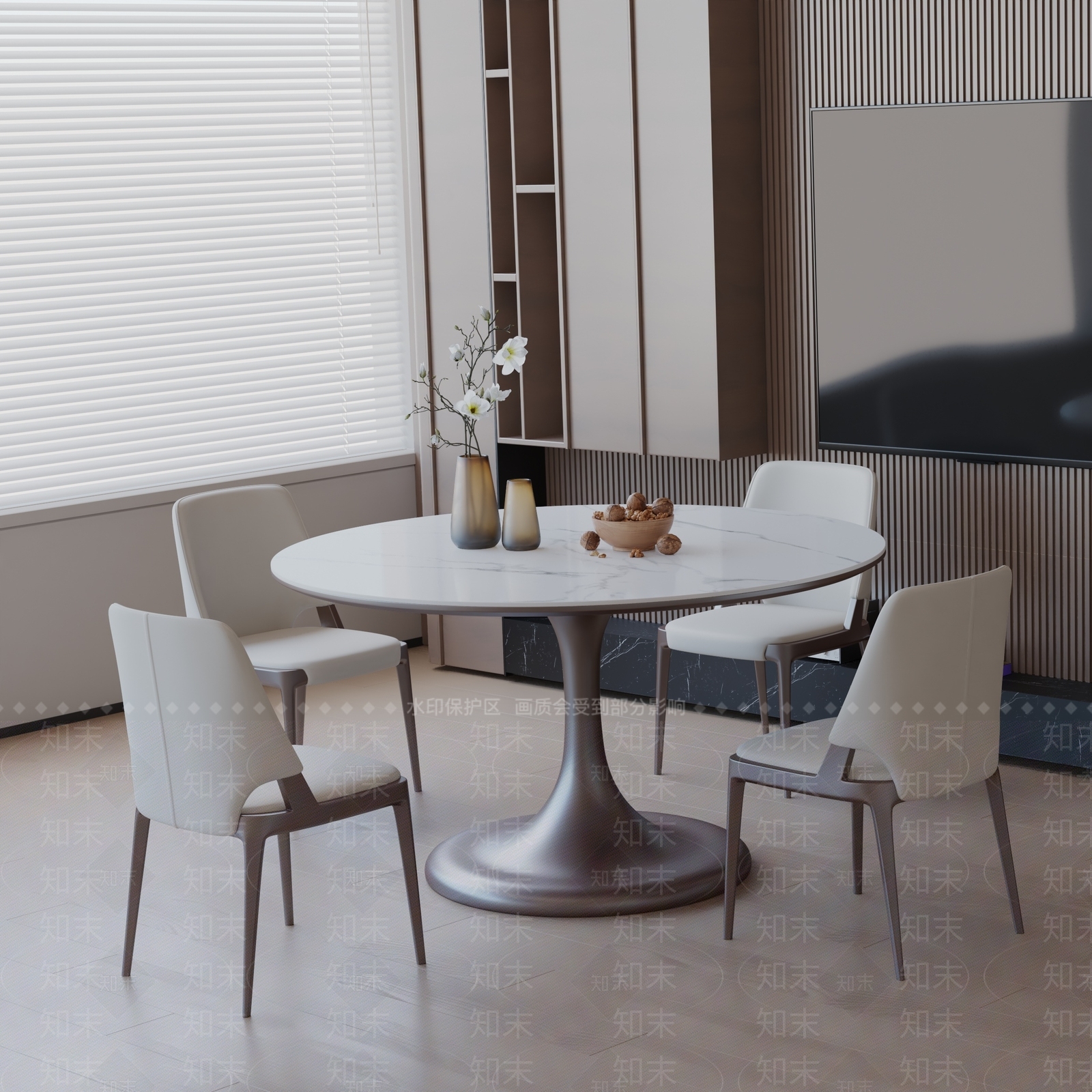 现代餐桌3D模型下载【ID:1192482260】