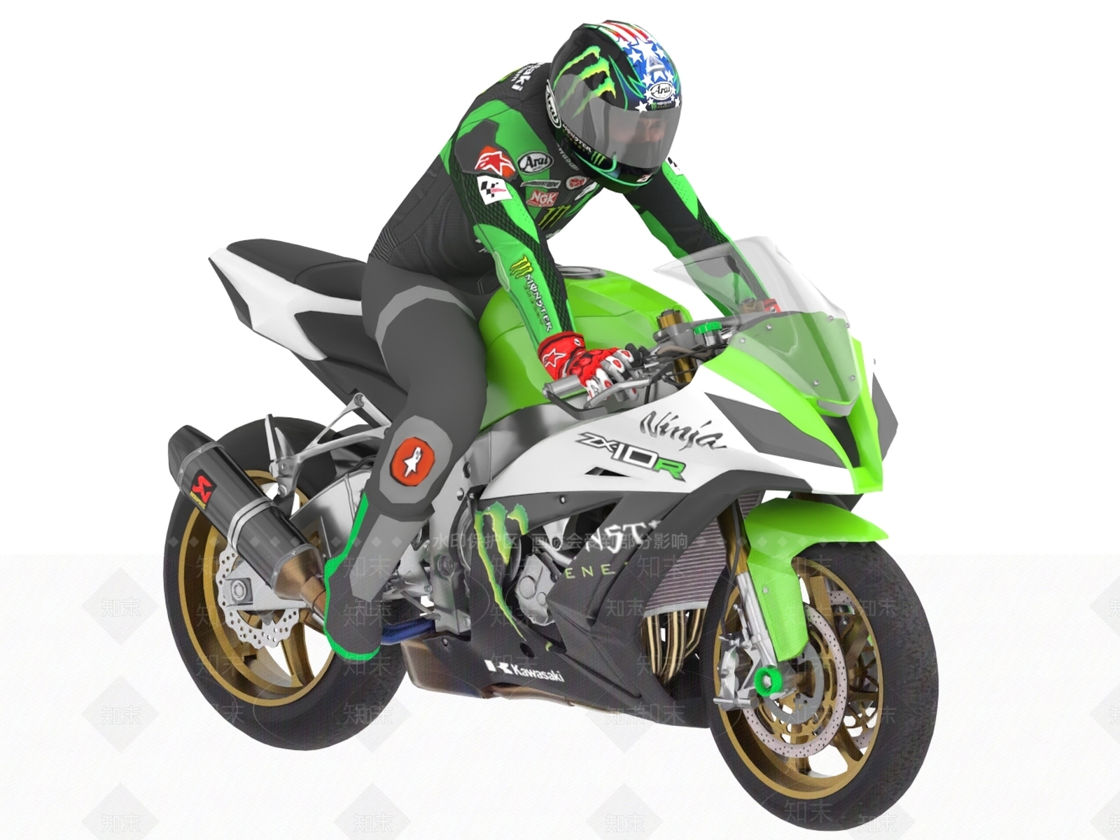 摩托车3D模型下载【ID:1192486941】