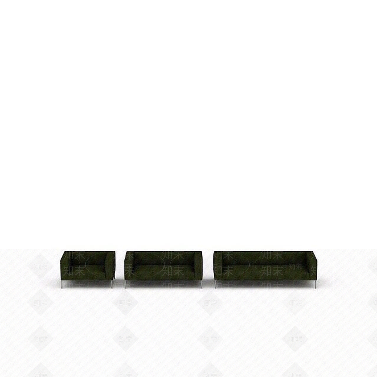 现代双人沙发3D模型下载【ID:1192492742】