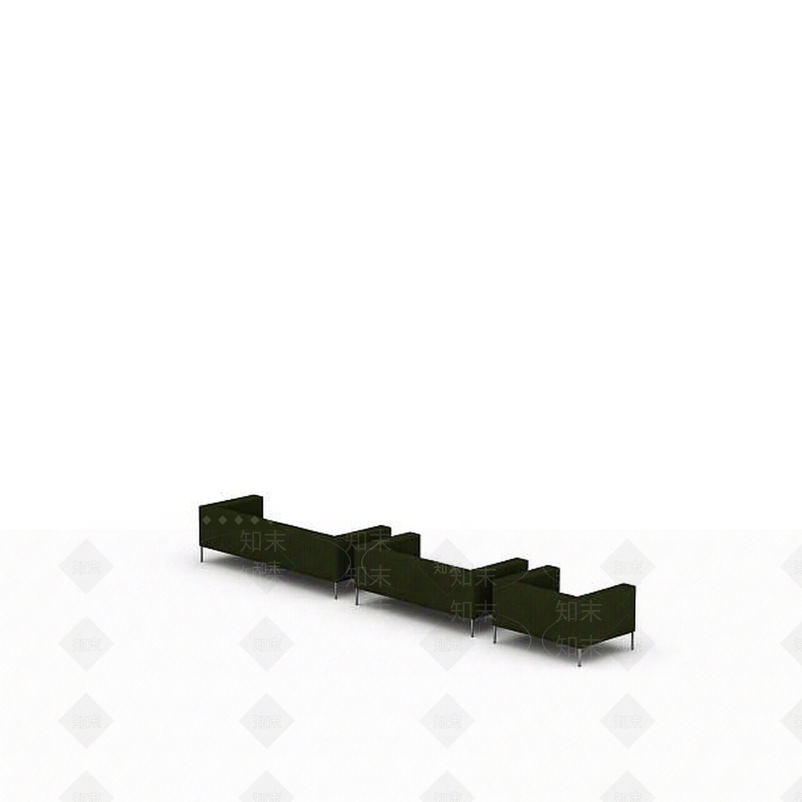 现代双人沙发3D模型下载【ID:1192492742】