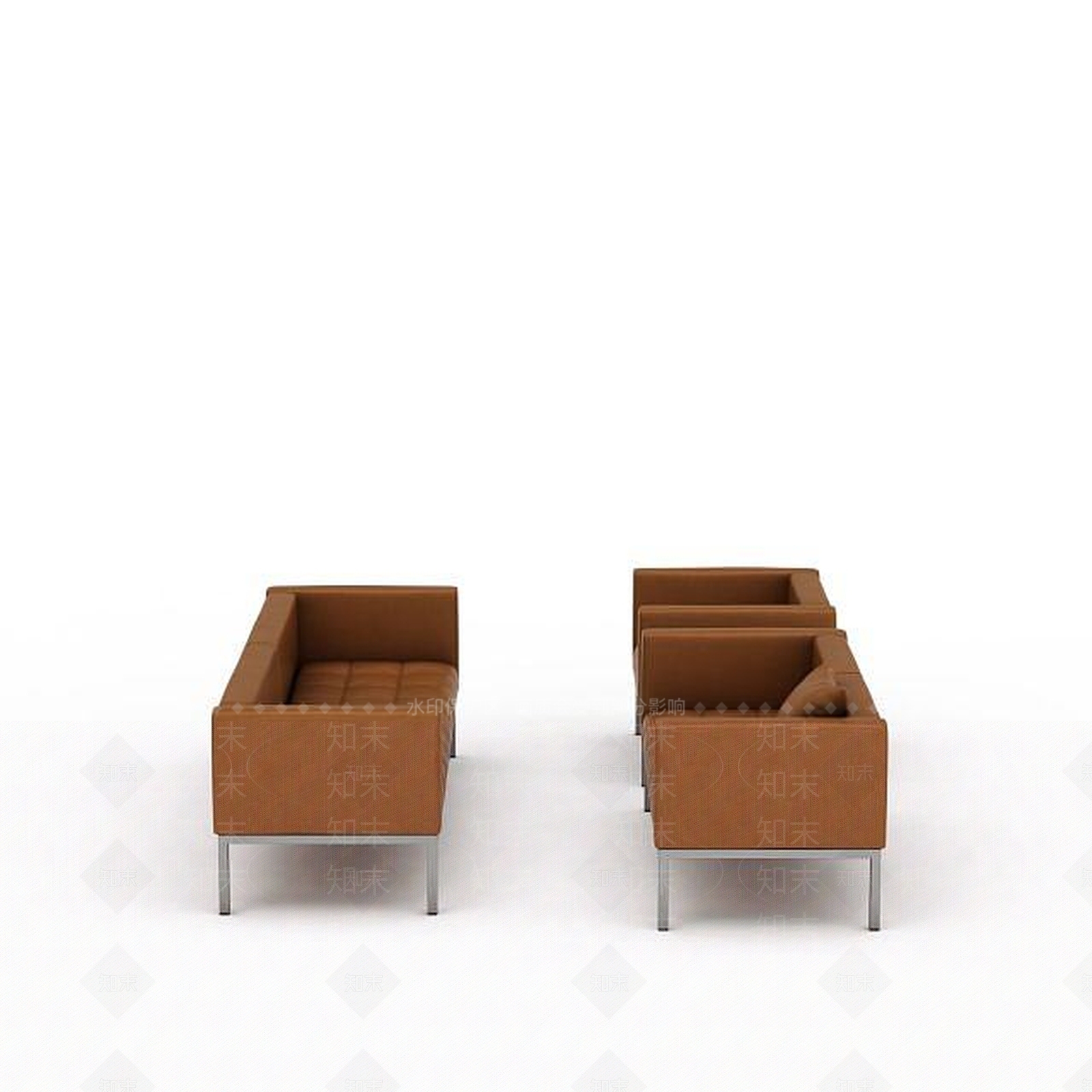 现代双人沙发3D模型下载【ID:1192493460】