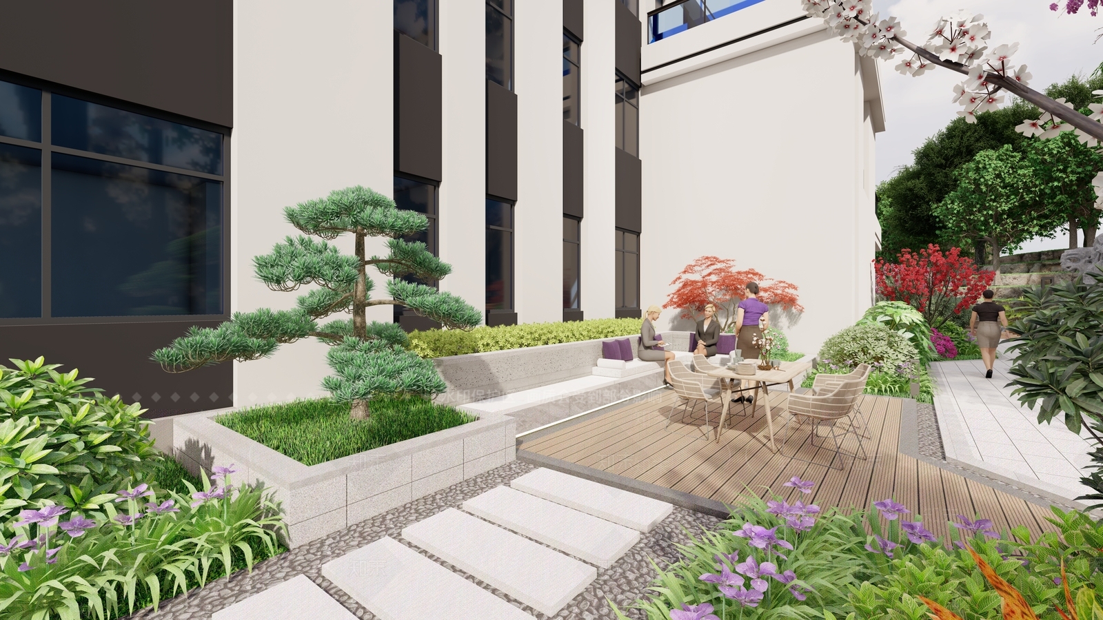 现代乡村庭院SU模型下载【ID:1192494808】