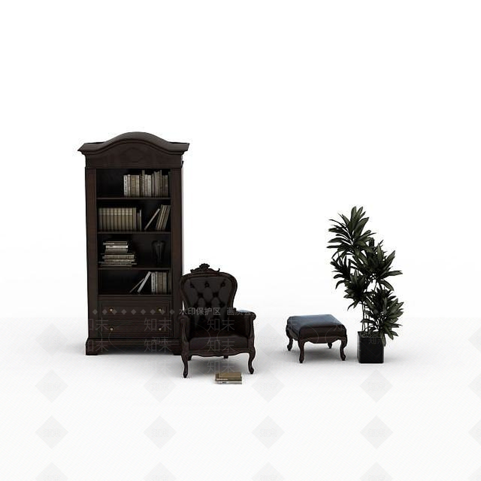 现代双人沙发3D模型下载【ID:1192495066】