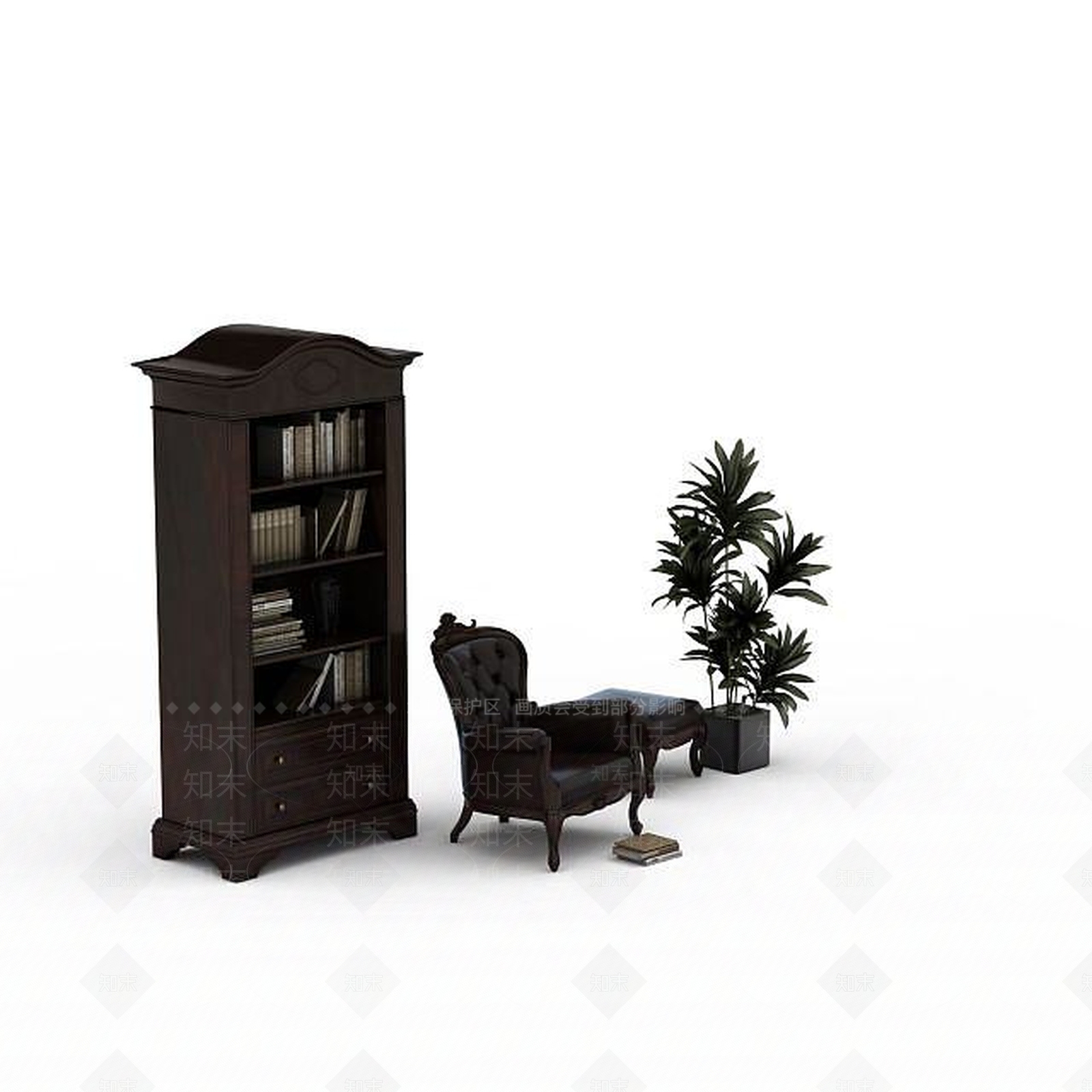 现代双人沙发3D模型下载【ID:1192495066】