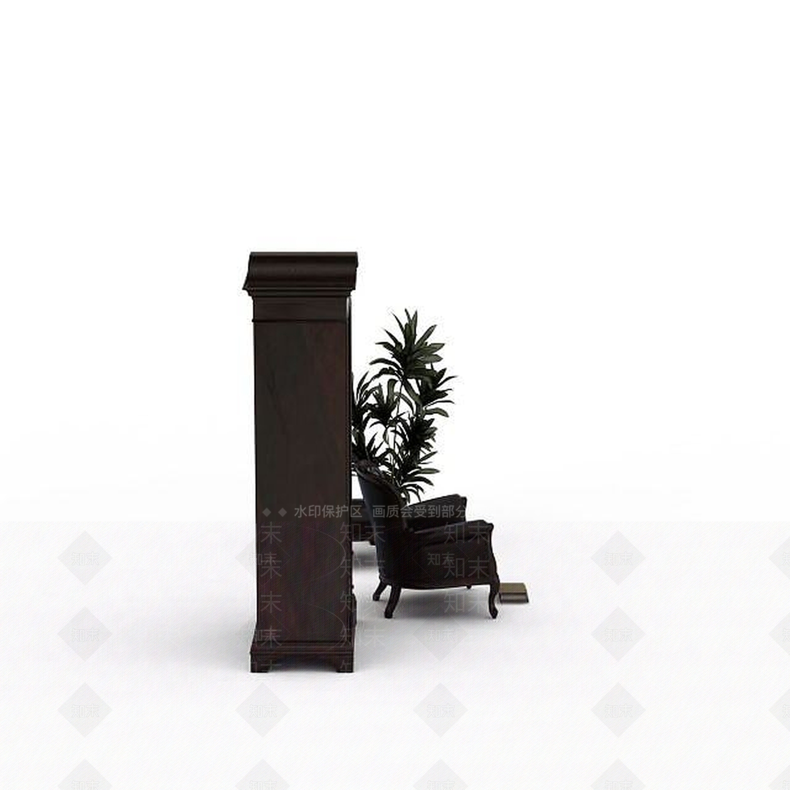 现代双人沙发3D模型下载【ID:1192495066】