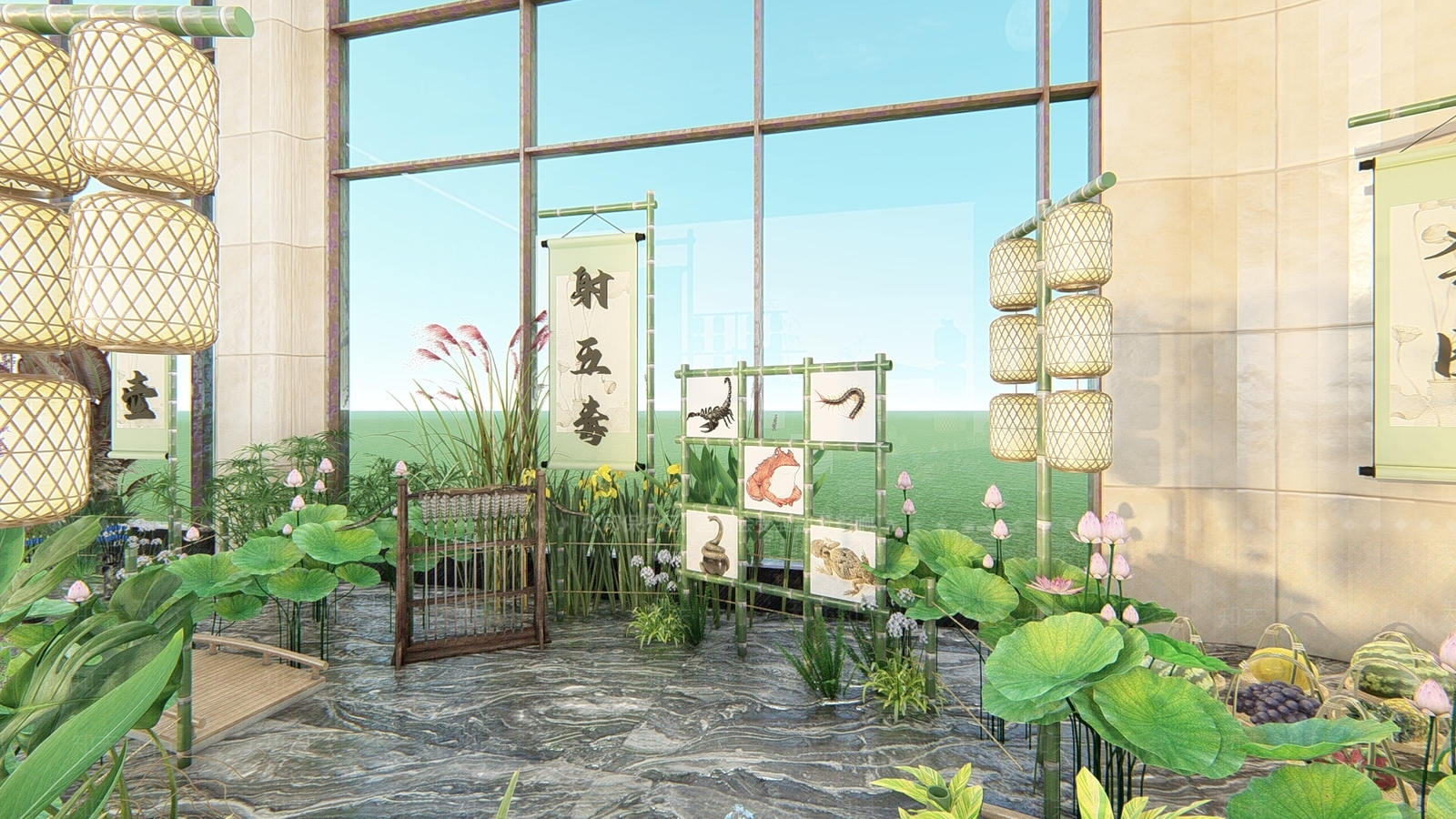 现代其他节日美陈单体SU模型下载【ID:1192720689】