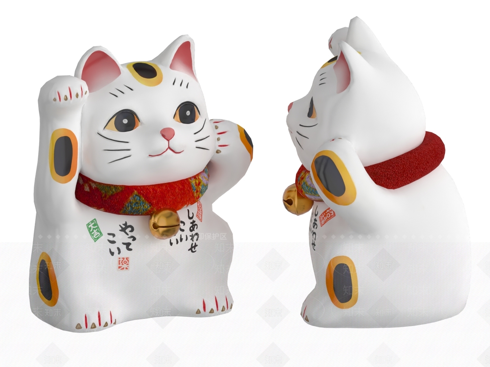 日式摆件组合3D模型下载【ID:1192498983】