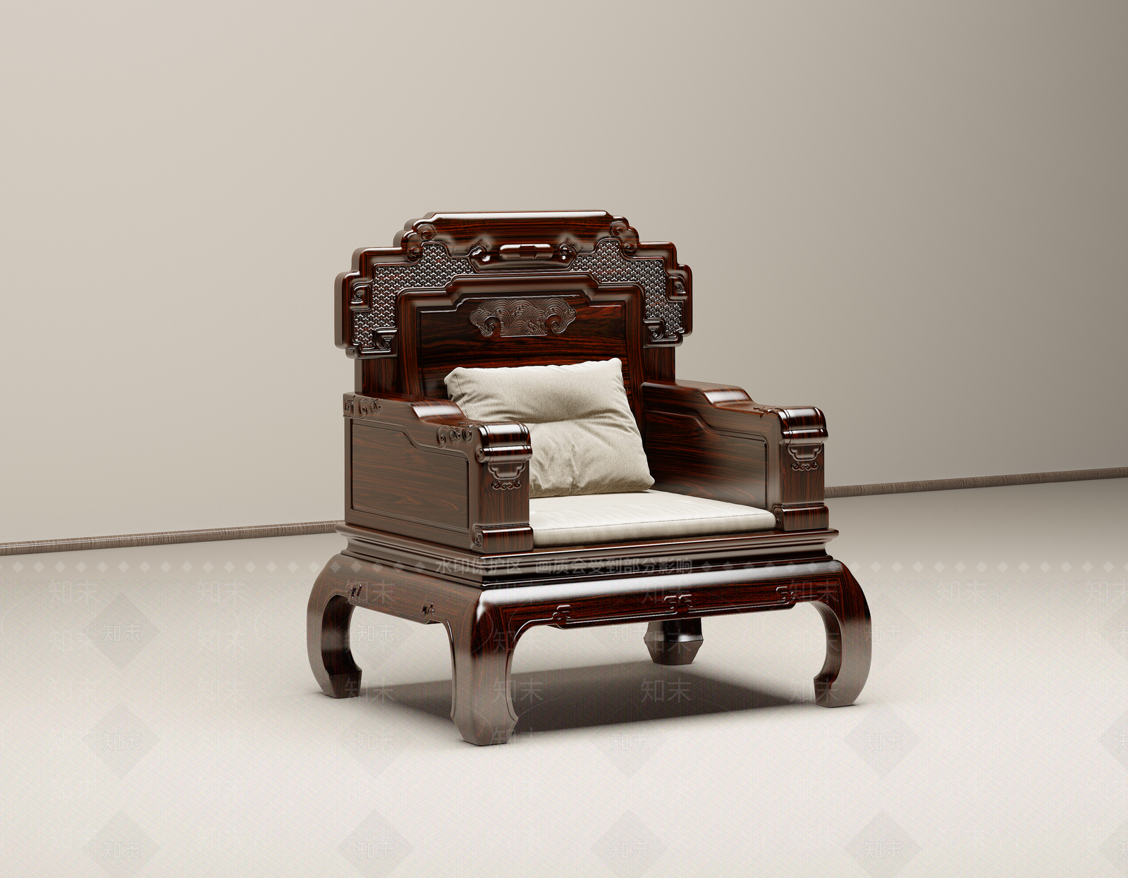 中式中古沙发组合3D模型下载【ID:1192501071】