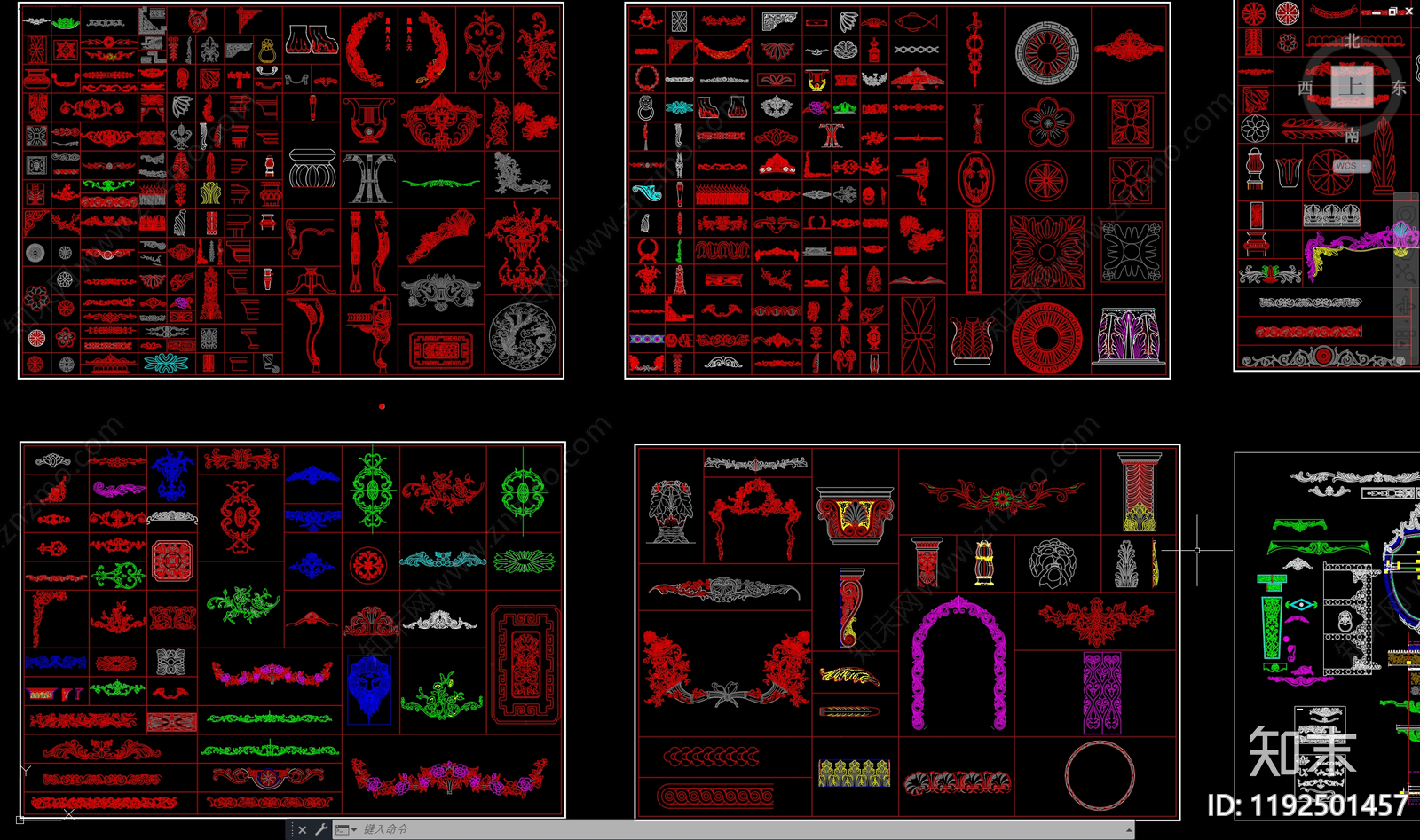 雕花施工图下载【ID:1192501457】