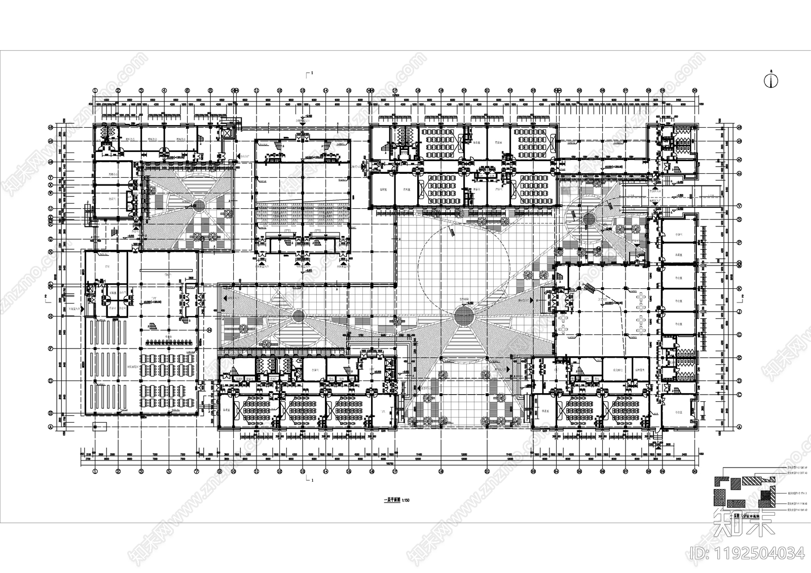 现代学校建筑施工图下载【ID:1192504034】