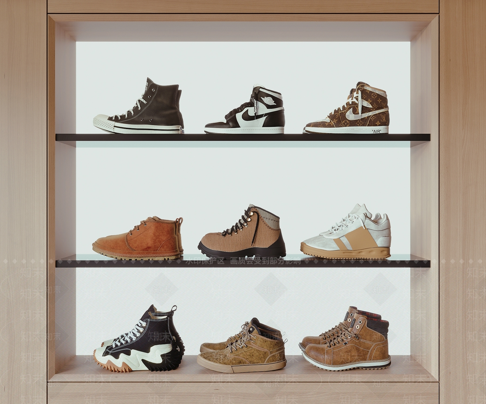 鞋子3D模型下载【ID:1192511851】