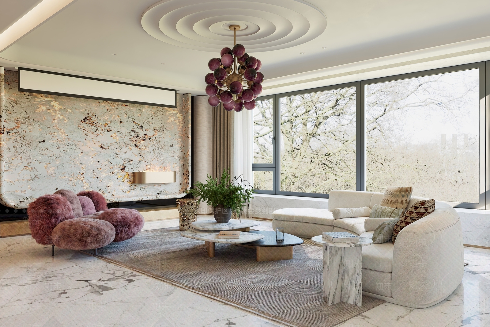 现代轻奢多人沙发3D模型下载【ID:1192511766】