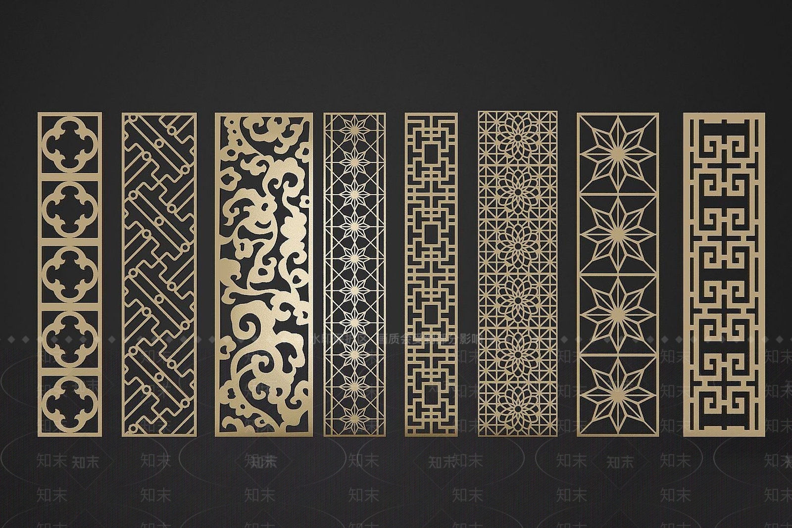 欧式古典欧式装饰屏风3D模型下载【ID:1192511804】