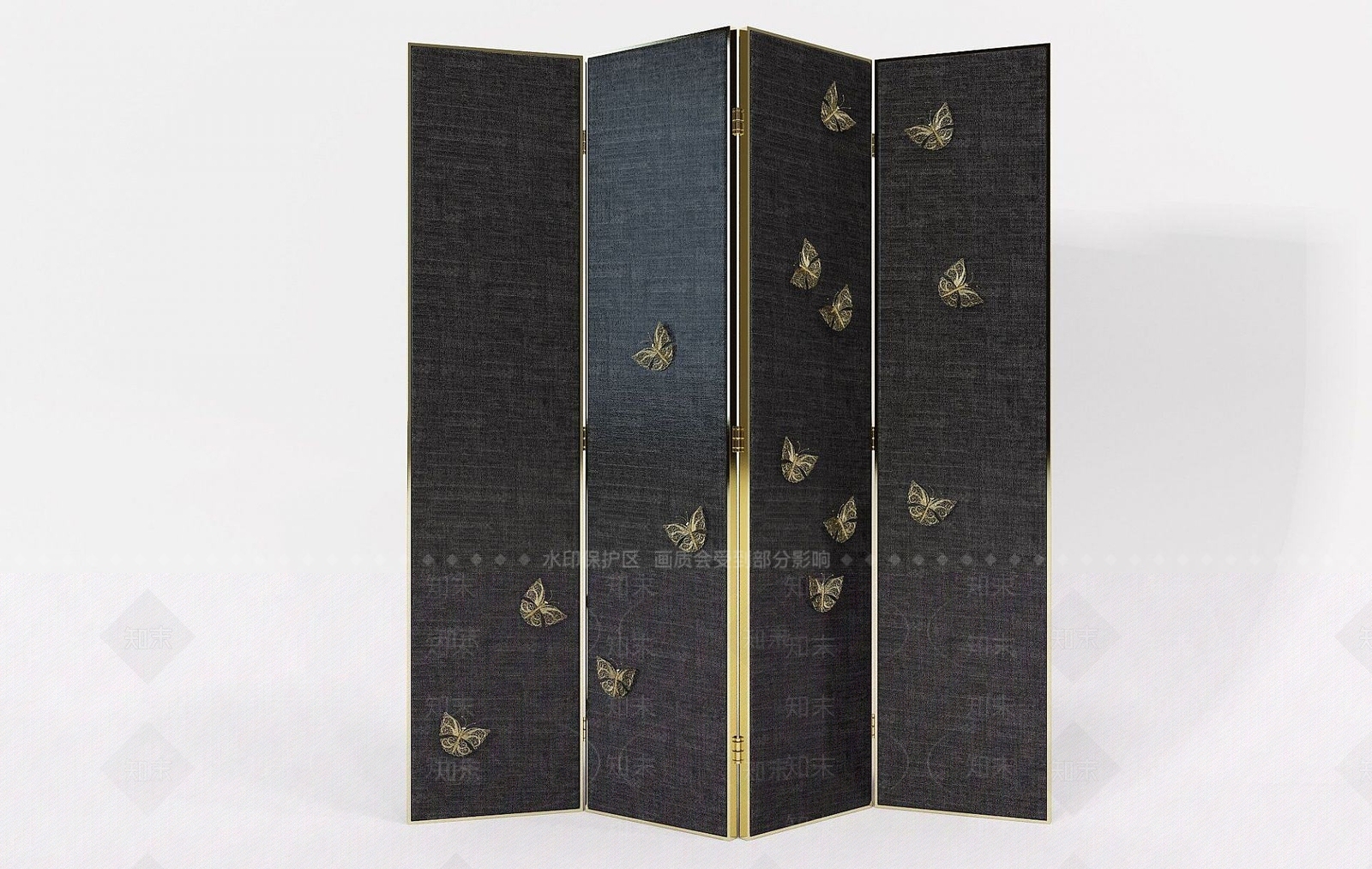 现代装饰屏风3D模型下载【ID:1192512062】