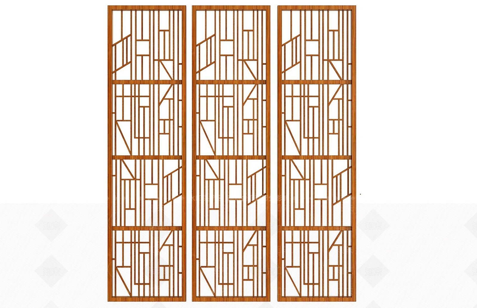 现代装饰屏风3D模型下载【ID:1192512019】
