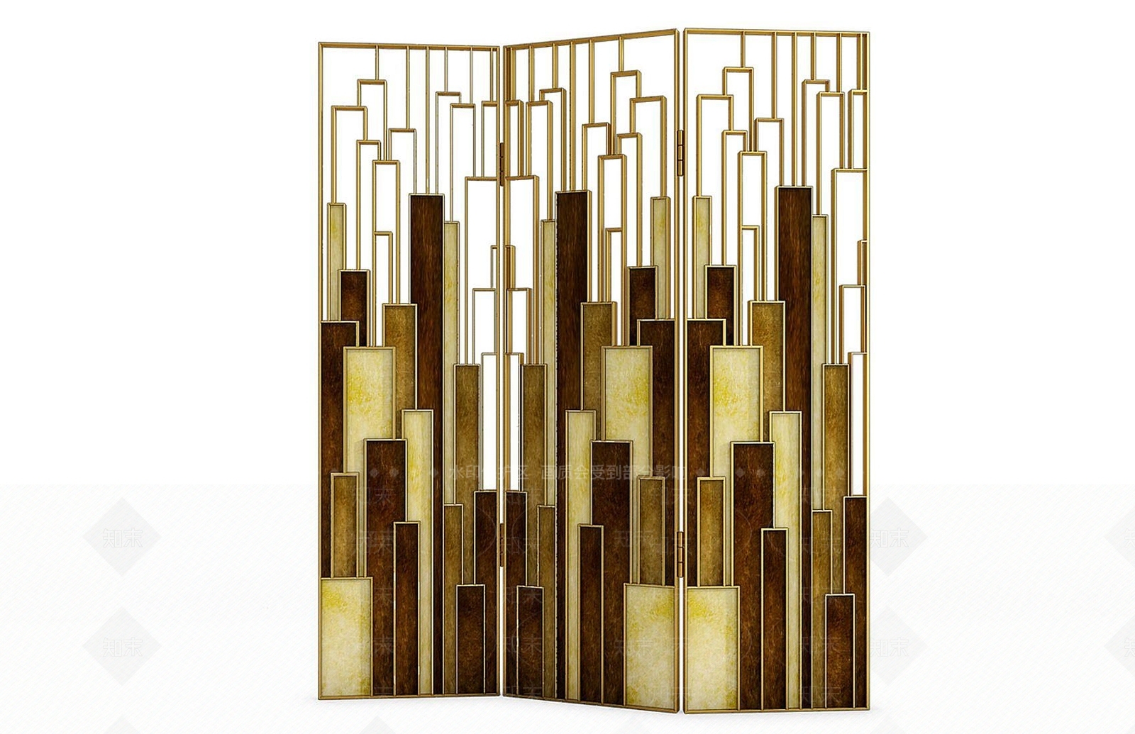 现代装饰屏风3D模型下载【ID:1192512133】