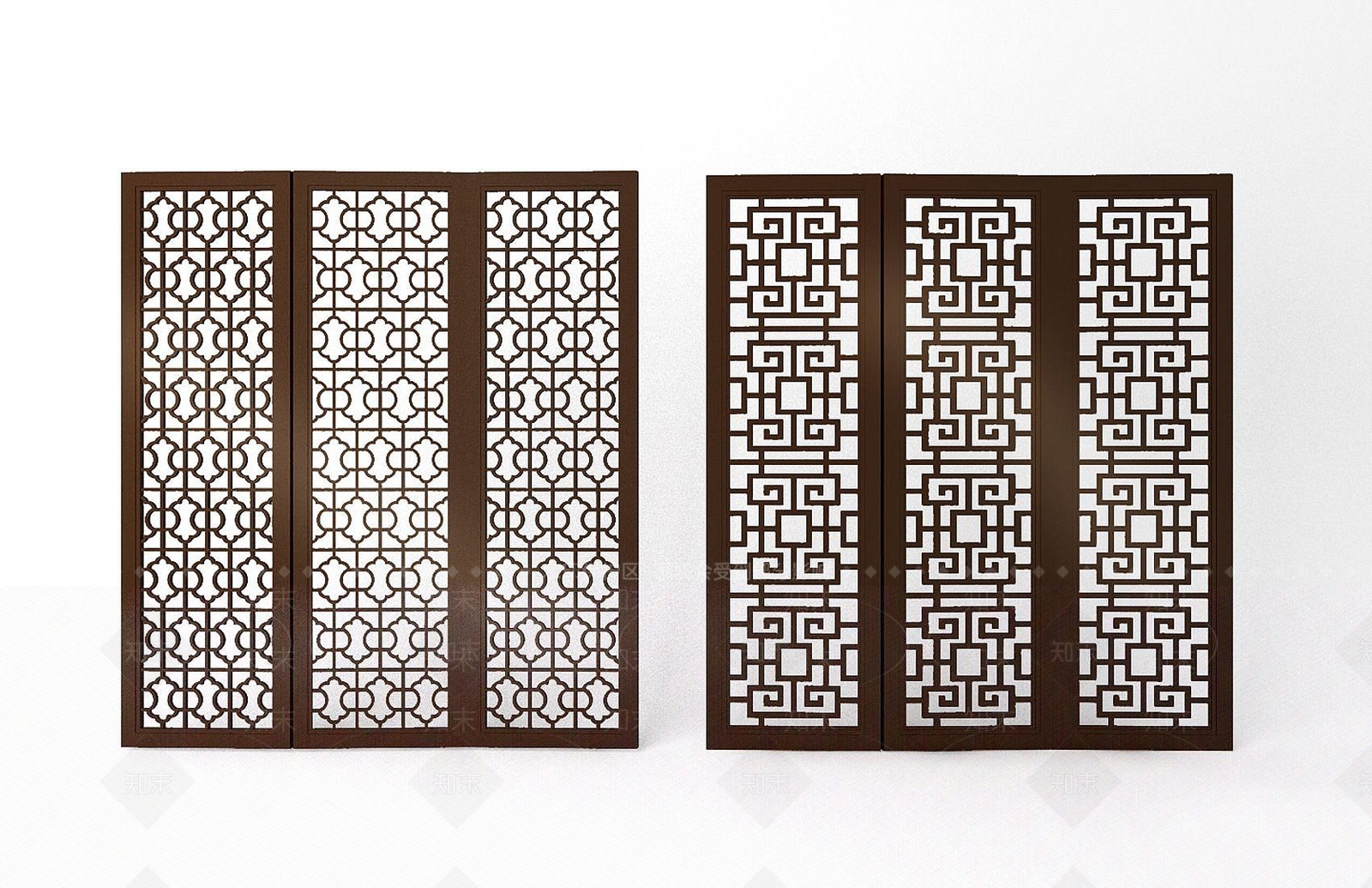 新中式花格3D模型下载【ID:1192512217】