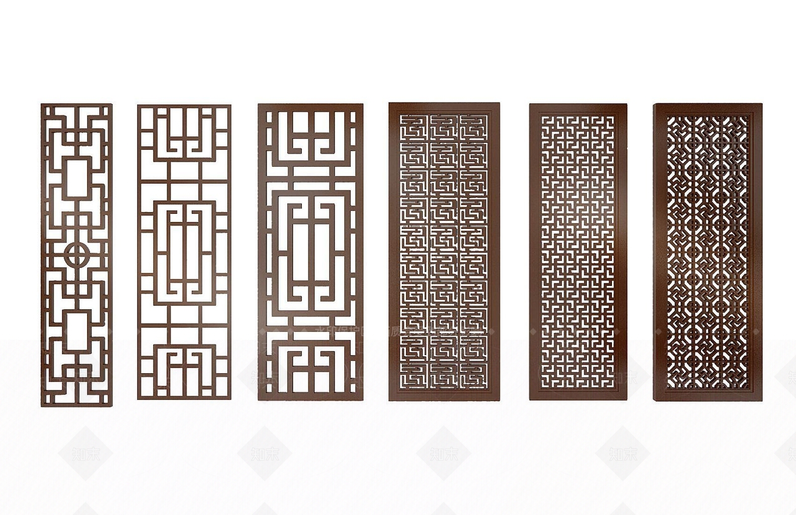 新中式花格3D模型下载【ID:1192512399】