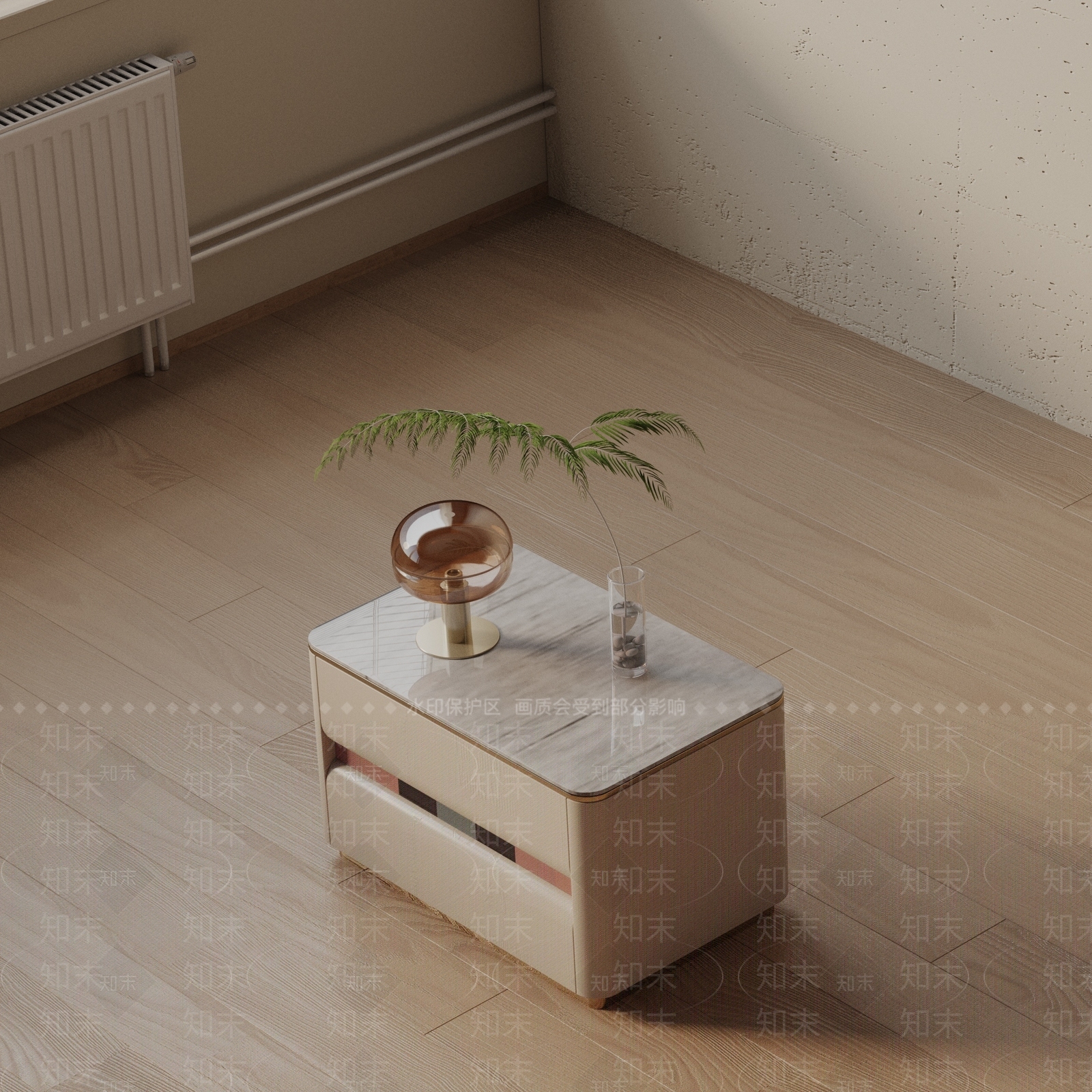 现代床头柜3D模型下载【ID:1192512856】