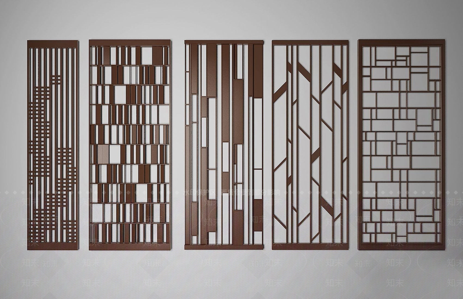 新中式装饰屏风3D模型下载【ID:1192512756】