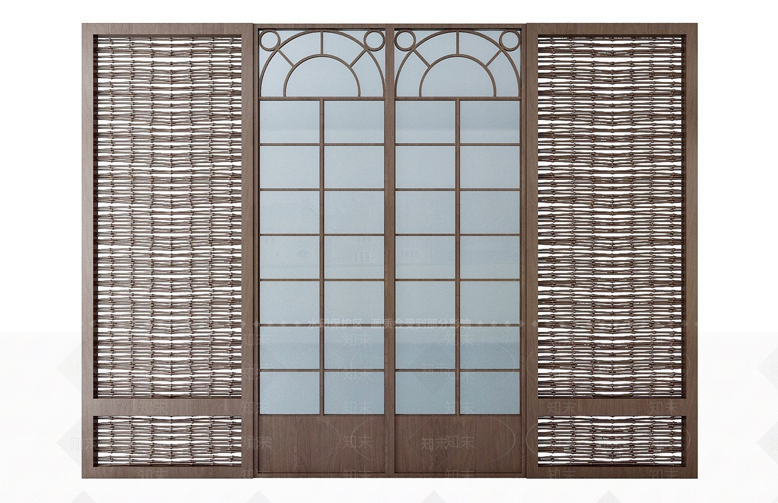 新中式装饰屏风3D模型下载【ID:1192513341】