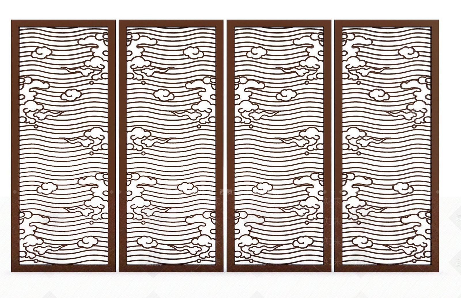 新中式装饰屏风3D模型下载【ID:1192513312】