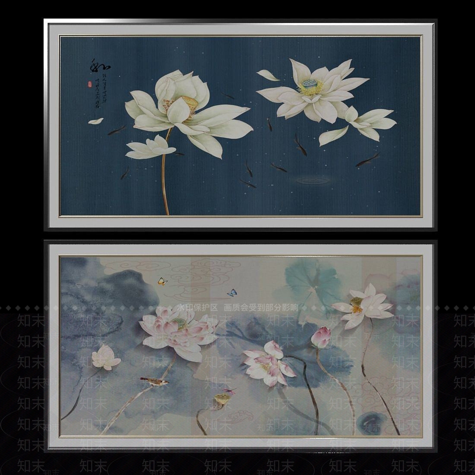 现代中国风国画典雅文化艺术3D模型下载【ID:1192514399】